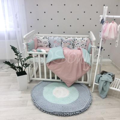 Комплект дитячої постільної білизни MSonya Art Design Зайці Веселки