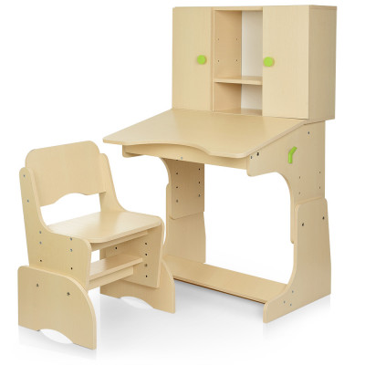 Дитяча парта з полицями та стільцем Bambi W 903-10 венге