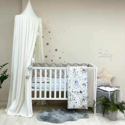 Комплект дитячої постільної білизни Msonya Baby Mix Залізна дорога