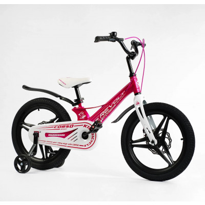Велосипед 18" дюймів 2-х колісний "CORSO Revolt" МАГНІЄВА РАМА, ЛИТІ ДИСКИ, ДИСКОВІ ГАЛЬМА, зібраний на 75%