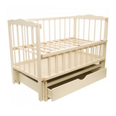 Ліжечко  Малятко з шухлядою (Слонова кістка)