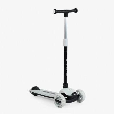 Самокат триколісний Skyper  колеса PU 125х35мм зі світлом, музика та підсвічування платформи, УКРАЇНСЬКЕ ОЗВУЧУВАННЯ, кермо складне, в пакеті