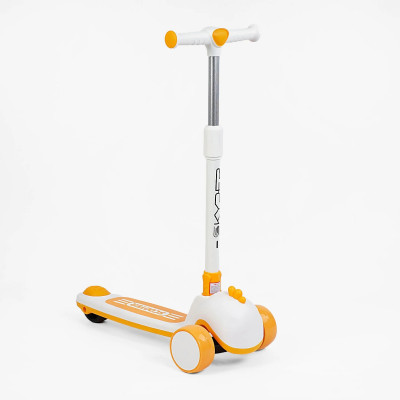 Самокат триколісний Skyper  колеса PU 125х40мм зі світлом, музика та підсвічування платформи, УКРАЇНСЬКЕ ОЗВУЧУВАННЯ, кермо складне, в пакеті