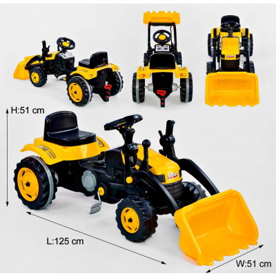 Екскаватор педальний з ковшем Pilsan 07-315 колір ЖОВТИЙ