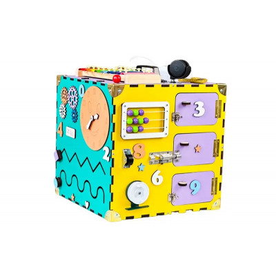 Бізікуб розвиваючий 30х30х30 см