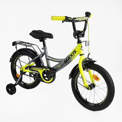Велосипед 18" дюймів 2-х колісний CORSO MAXIS CL-18922 ручне гальмо, дзвіночок, додаткові колеса, ЗІБРАНИЙ НА 75%, в коробці