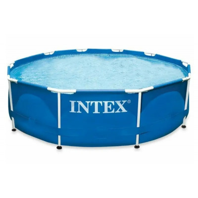 Басейн каркас Intex 28200 Metal Frame Pool круглий (6 + років), в коробці. 305 * 76см