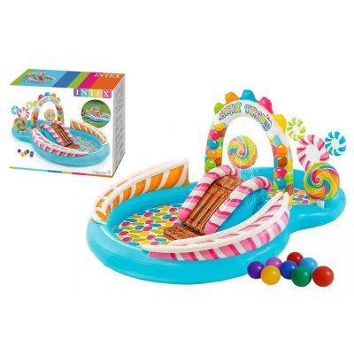 Ігровий центр INTEX надувний "Солодощі" 57149 р.295*191*130 см