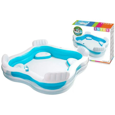 Басейн INTEX "Сімейний" в коробці 56475 р.229*229*66см
