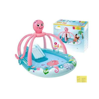 Ігровий центр INTEX Восьминіг з гіркою 56138 р.234*183*150см