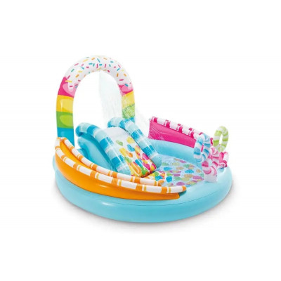 Ігровий центр INTEX "Весела цукерка" з гіркою, фонтаном 57144 70*168*122 см