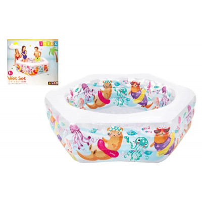 Басейн INTEX "Океанський риф" (3 секції, надувне дно) в коробці 56493 р.191*178*61см