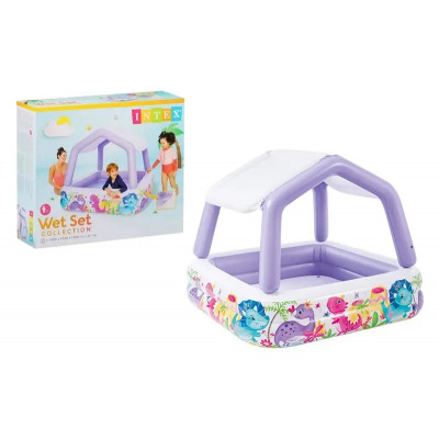 Басейн INTEX "Акваріум" з накриттям в коробці 57470 р.157*157*122см