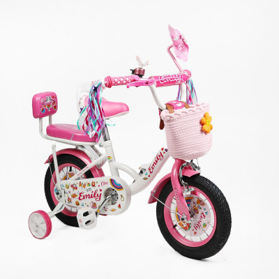 Дитячий велосипед 12" дюймів 2-х колісний Corso Emily