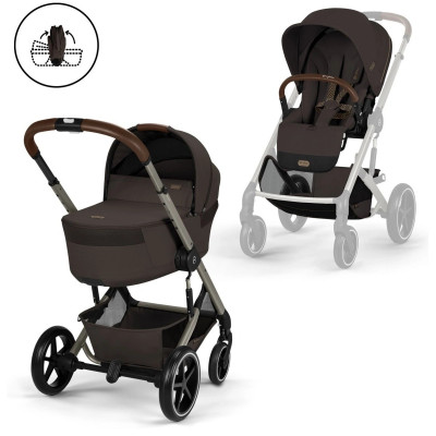 Дитяча коляска 2 в 1 Cybex Balios колір Chocolate Brown