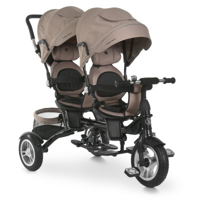 Дитячий трьохколісний велосипед для двійні Turbo Trike MT 1004DUOS-3