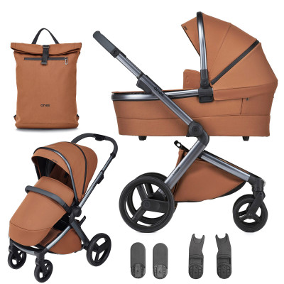 Коляска 2 в 1 Anex L/Type + рюкзак, чохол на ніжки, адаптери для підвищення люльки, адаптери для автокрісла