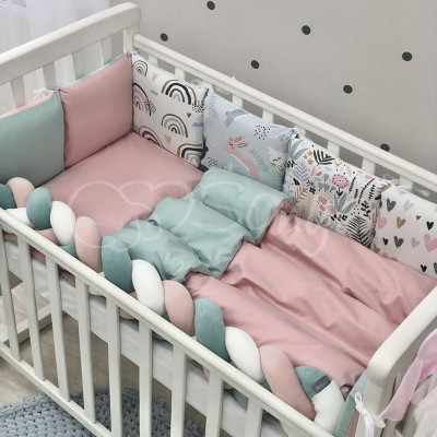 Комплект дитячої постільної білизни MSonya Art Design Зайці Веселки