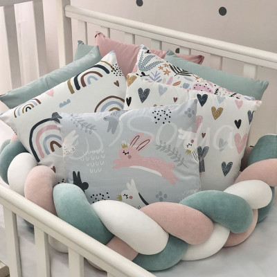 Комплект дитячої постільної білизни MSonya Art Design Зайці Веселки