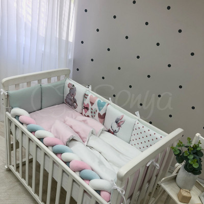 Комплект дитячої постільної білизни MSonya Art Design Зайчики