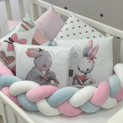 Комплект дитячої постільної білизни MSonya Art Design Зайчики