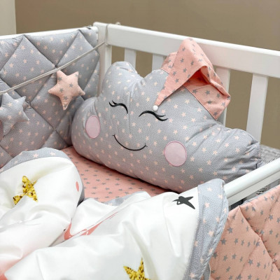 Комплект дитячої постільної білизни MSonya Stich пудровий