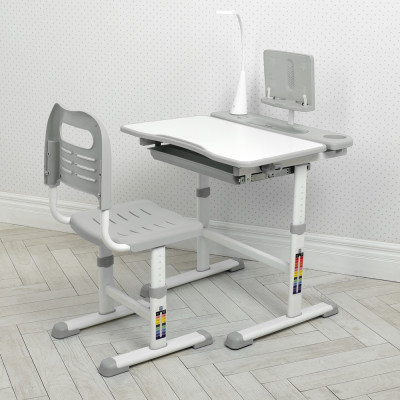 Дитяча парта зі стільцем і лампою Bambi М 4428