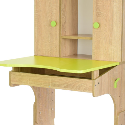 Дитяча парта з полицями та стільцем Bambi W 903 дерево