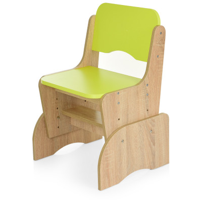 Дитяча парта з полицями та стільцем Bambi W 903 дерево