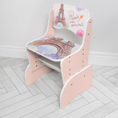 Дитяча парта з полицями та стільцем Vivast W 2071