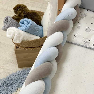 Комплект дитячої постільної білизни Msonya Happy night Галактика сірий