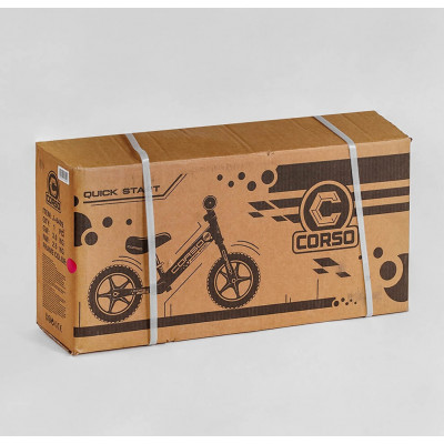 Велобіг "CORSO" J-4318 (1) сталева рама, колесо 12" EVA (ПІНА), підставка для ніжок