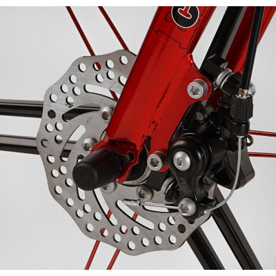 Велосипед магнієвий 18" дюймів 2-х колісний "CORSO Elit"  магнієві диски, ручні дискові гальма, дод. колеса, дзіночок, ЗІБРАНИЙ НА 75%