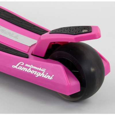 Самокат Lamborghini триколісний  алюмінієве кермо, яке складається, колеса PU зі світлом