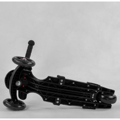 Самокат 5в1 Best Scooter, АБСТРАКЦІЯ, із захисним бампером, PU колеса, ПІДСВІЧУВАННЯ КОЛІС