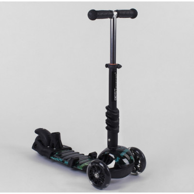 Самокат 5в1 Best Scooter, АБСТРАКЦІЯ, PU колеса, ПІДСВІЧУВАННЯ КОЛІС