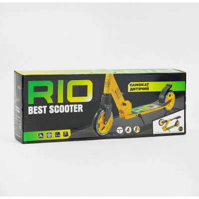 Самокат двоколісний "Best Scooter"  "Rio", колеса PU 145мм, передній амортизатор, алюмінієве гальмо