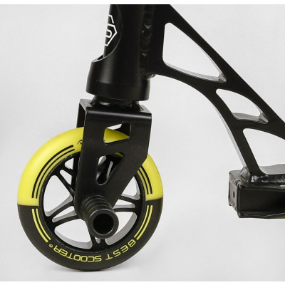 Самокат трюковий Best Scooter (4) «Reactor» HIC-система, ПЕГИ, алюмінієвий диск та дека, колеса PU, d=110 мм, ширина керма 55 см