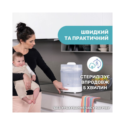 Електричний стерилізатор Chicco паровий (07391.10)