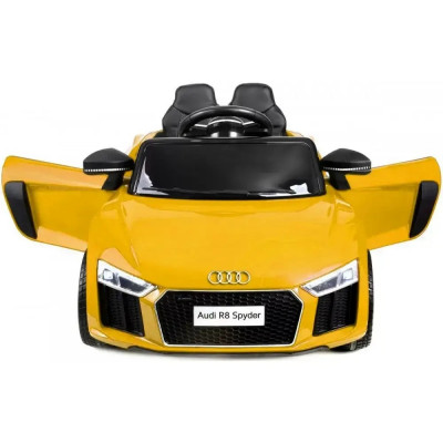 Дитячий електромобіль з музикою та світлом Audi Bambi M 3449 EBLR-6 Жовтий