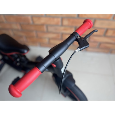 Велосипед-трансформер Best Trike  колеса PU 12’’, батьківська ручка, з’ємні педалі, ручне гальмо, допоміжні бокові колеса, в коробці