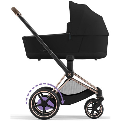 Дитяча коляска 2 в 1 Cybex e-Priam шасі Rosegold