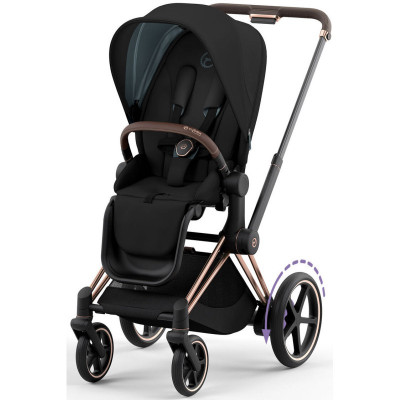Дитяча коляска 2 в 1 Cybex e-Priam шасі Rosegold