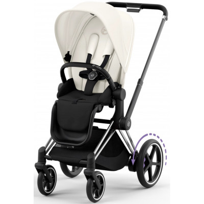 Дитяча коляска 2 в 1 Cybex e-Priam шасі Chrome Black