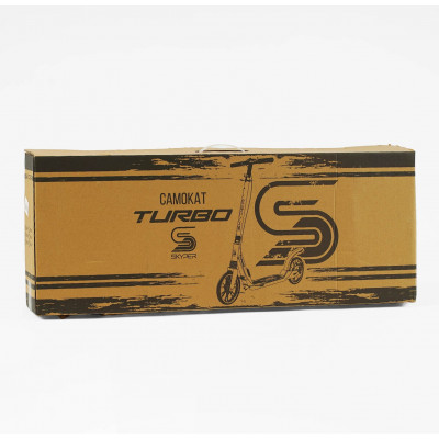 Самокат Skyper "Turbo"  сталева рама, ручне дискове гальмо, діаметр PU коліс - 200мм, 2 амортизатори