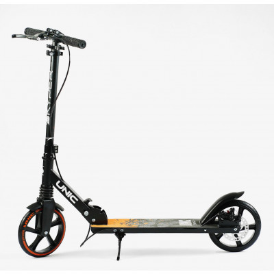 Самокат двоколісний Skyper "Unic" ручне дискове гальмо, колеса PU 200мм, 1 амортизатор передній