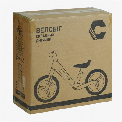 Велобіг Corso, нейлонова рама (складається), нейлонова вилка, надувні колеса 12’’