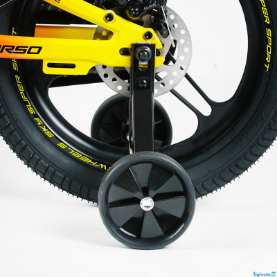 Велосипед 16" дюймів 2-х колісний Corso «Sky» МАГНІЄВА РАМА, ЛИТІ ДИСКИ, ДИСКОВІ ГАЛЬМА, зібран на 75%