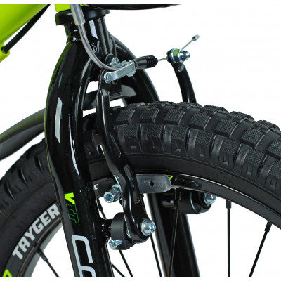 Велосипед 2-х колісний 18" CORSO  TAYGER алюмінієва рама, ручне гальмо, дод. колеса, дзвоник, бутилочка, зібран на 85%