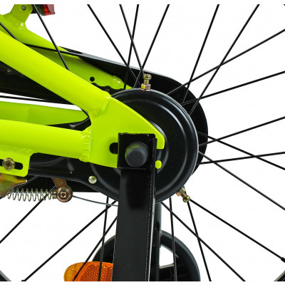 Велосипед 2-х колісний 18" CORSO  TAYGER алюмінієва рама, ручне гальмо, дод. колеса, дзвоник, бутилочка, зібран на 85%